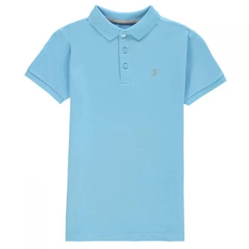 Farah Bugs Polo Shirt - Breeze Blue