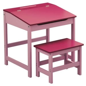 Premier Housewares Kids Desk & Stool - Pink