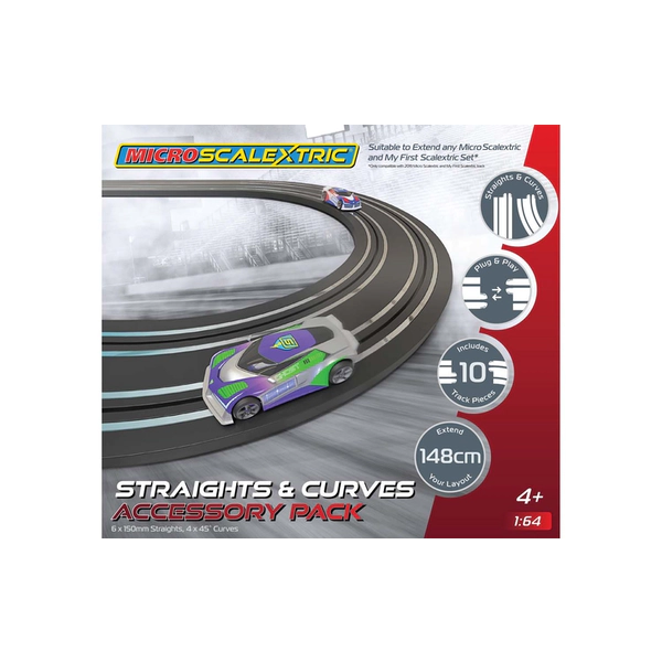 Micro Scalextric Straights & Curves Track Extension Pack