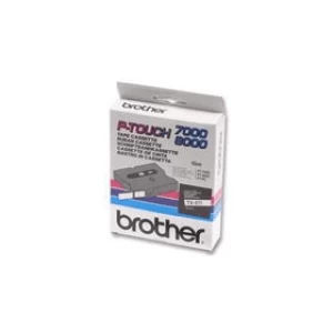 Brother TX-231 P-touch Black on White Tape 12mm x 15m