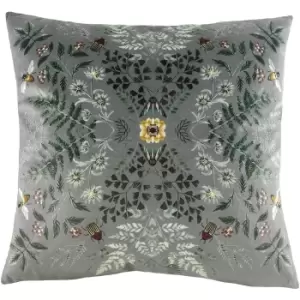 Evans Lichfield Eden Mirrored Cushion Cover (One Size) (Grey)