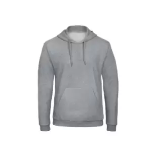 B&C Adults Unisex ID. 203 50/50 Hooded Sweatshirt (2XL) (Heather Grey)