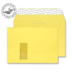 Blake Creative Colour C4 120gm2 Peel and Seal Window Wallet Envelopes