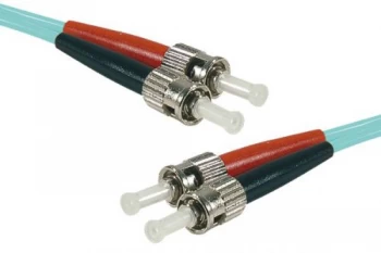 5m Fibre OM3 50 125 STST Aqua Cable
