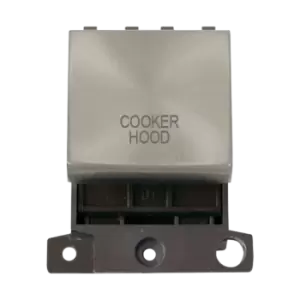 Click Scolmore MiniGrid 20A Double-Pole Ingot Cooker Hood Switch Satin Chrome - MD022SC-CH
