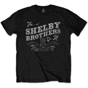 Peaky Blinders - The Shelby Brothers Mens Small T-Shirt - Black