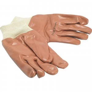 Town and Country Mens Pvc Knit Wrist Gloves One Size