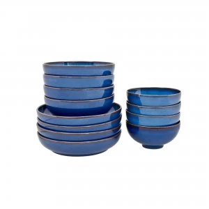 Denby Imperial Blue 12 Piece Bowl Set
