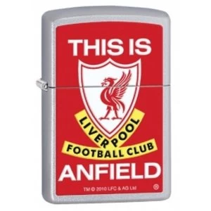 Zippo Liverpool FC This Is Anfield Satin Chrome Windroof Lighter