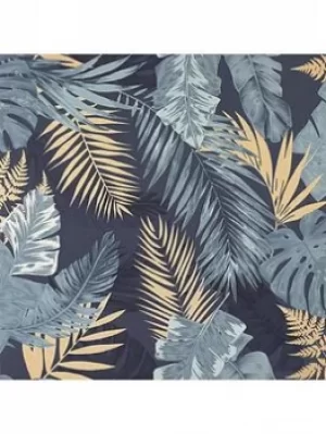 Arthouse Soft Tropical Navy Wallpaper