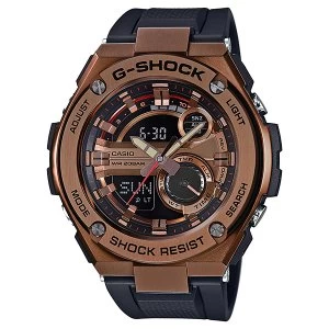 Casio G SHOCK G STEEL Analog Digital Watch GST 210B 4A Gold