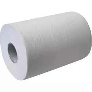 CWS Roll of paper towels, cellulose fibre, brilliant white, 3-ply, width 220 mm, pack of 6 rolls