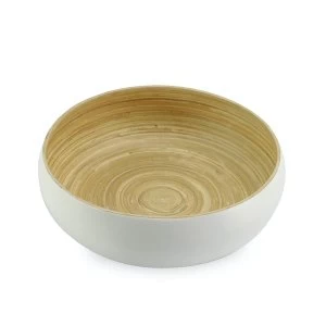 Bamboo Serving Bowl M&W Small White