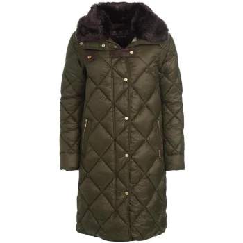 Barbour Ballater Quilted Jacket - Sage/Dk Brown