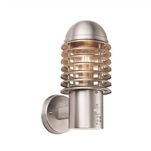 1 Light Outdoor Wall Brushed Stainless Steel IP44, E27