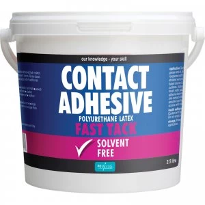 Polyvine Contact Adhesive Solvent Free Fast Tack 2.5l