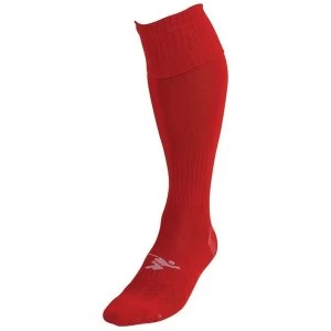 Precision Plain Pro Football Socks Red - UK Size J8-11