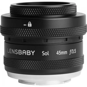 Lensbaby Sol 45mm f/3.5 Lens for Fujifilm X Mount - Black