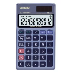 Casio SL-320TER+-WK-UP Pocket Calculator 12 Digits