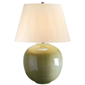 Canteloupe - 1 Light Table Lamp Green, E27 - Elstead