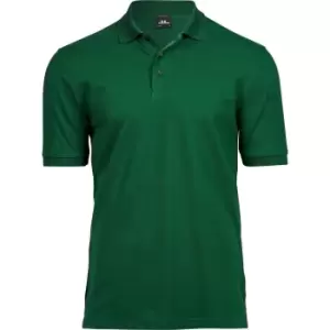 Tee Jays Mens Luxury Stretch Short Sleeve Polo Shirt (L) (Forest Green)