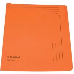 Guildhall Slipfile 230gsm 12.5" x 9" Orange Pack of 50