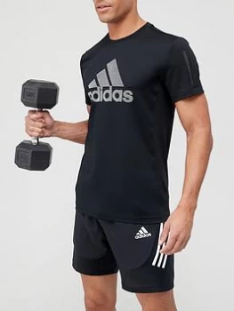 adidas Aero Warrior T-Shirt - Black, Size XL, Men