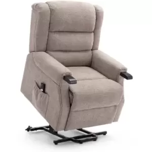 More4homes - ashfield electric fabric single motor riser recliner lift mobility tilt chair mocha - Mocha