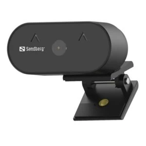 Sandberg USB FHD Wide Angle Webcam with Mic, 2MP, 30fps, Glass Lens, Auto Adjusting, 120&deg; Viewing Angle, 5 Year Warranty