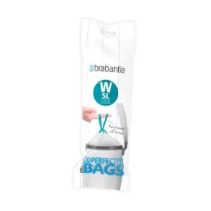 Brabantia Bin Liners PerfectFit Bin Bags 5L (Code W)