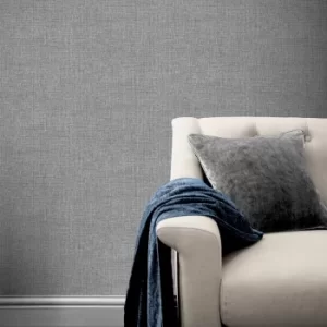 Country Plain Charcoal Wallpaper Charcoal