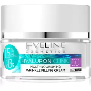 Eveline Cosmetics Hyaluron Clinic Nourishing Regenerating Day and Night Cream for Mature Skin 60+ 50ml