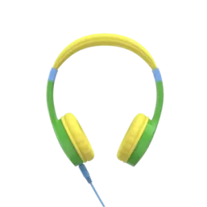 Hama Green & Yellow Kids Guard Childrens Headphones On-Ear Volume Limiter Flexible
