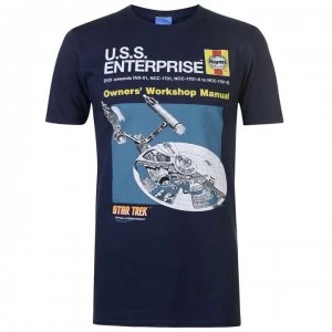 Character TV Star Trek T Shirt Mens - Blue