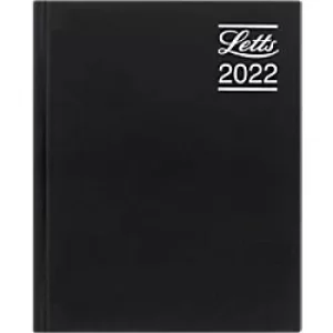 Letts Appointments Diary Rhino A5 Week to View 2022 Black