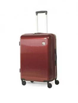Rock Luggage Windsor Medium 8-Wheel Suitcase - Burgundy