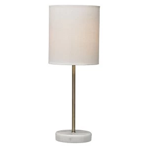 Village At Home Bianco Table Lamp - Brass
