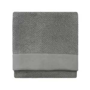 Textured Weave Hand Towel Cool Grey