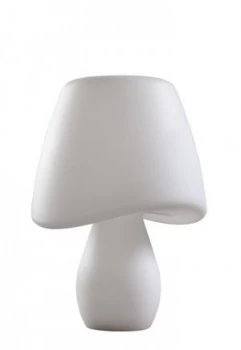 Table Lamp 2 Light E27 Outdoor IP65, Opal White