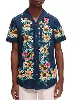 Scotch & Soda Seasonal Printed Hawaiian Detailed Shirt - Multi
