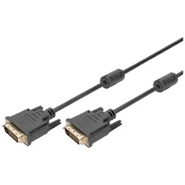 Digitus Digitus DVI Cable DVI-D 24+1-pin plug 3m Black DB-320101-030-S DVI cable DB-320101-030-S
