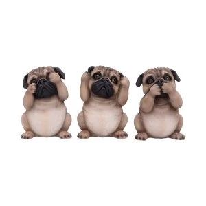 Three Wise Pugs Ornament