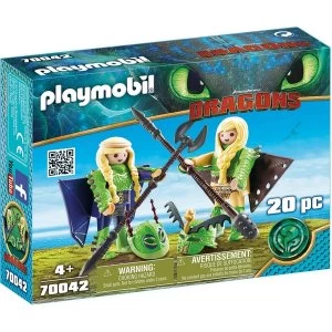 Playmobil - Dragons Ruffnut and Tuffnut with Flight Suit (DreamWorks) Playset