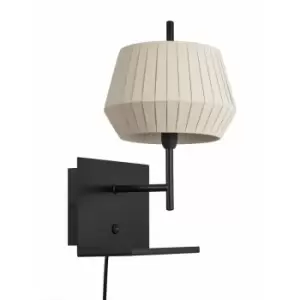 Nordlux Dicte Wall Lamp with Shade Beige, E14