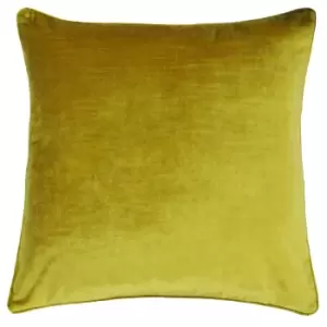Riva Home Luxe Velvet Cushion Cover (55 x 55cm) (Ochre)