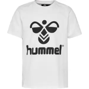 Hummel Short Sleeve Logo Tee Junior Boys - White