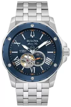 Bulova 98A302 Mens Marine Star Automatic Blue Dial Watch