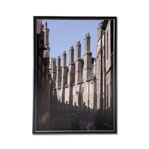 5 Star Facilities A4 Snap Photo Frame with Non Glass Polystyrene Front Back Loading 220 x 17 x 307mm Black