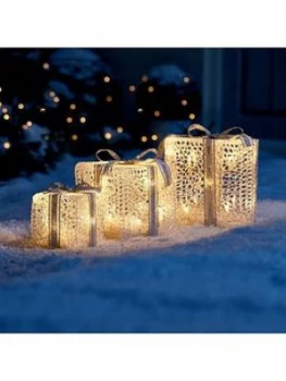 Noma Set Of 3 Indoor/Outdoor Parcel Christmas Lights