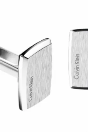 Mens Calvin Klein Stainless Steel Straight Cufflinks KJ0QMC080100